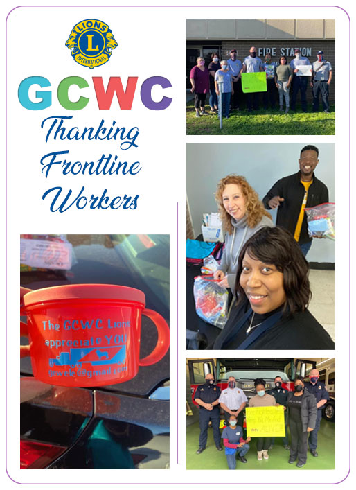 Thanking Frontline Workers GCWC Lions Club